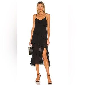 MINKPINK Black Ruffle Dress